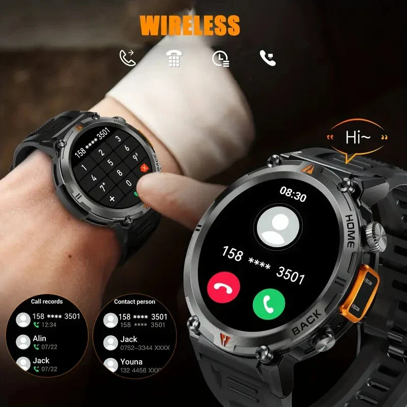 NOVO Smart Watch IP67 com Lanterna Embutida