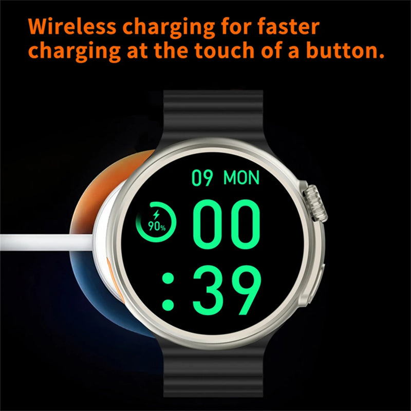 Z78 Ultra Smart Watch para homens e mulheres, NFC, carregamento sem fio, AI Voice Assistant