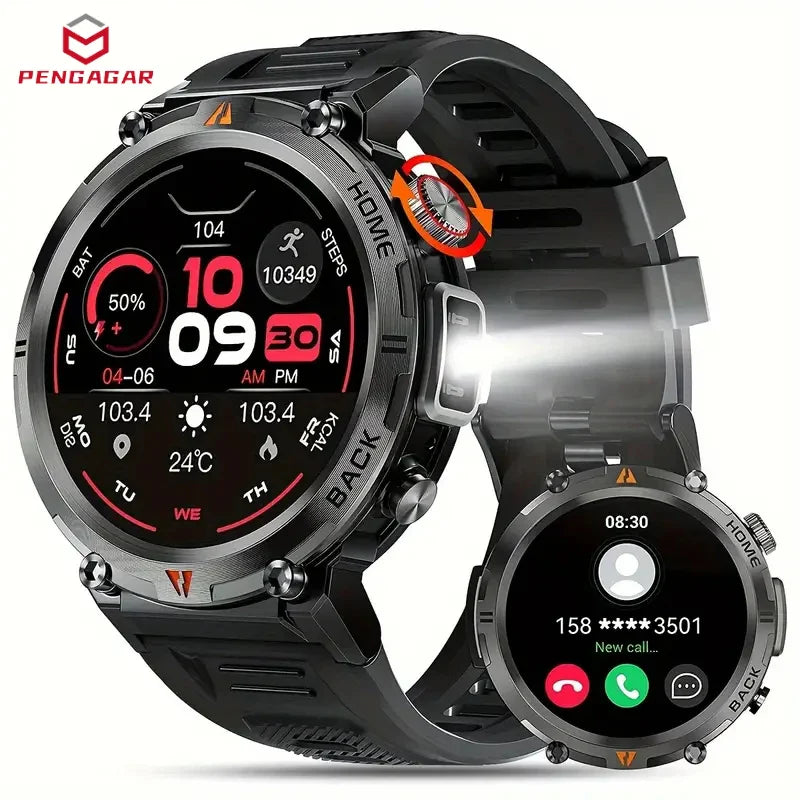 NOVO Smart Watch IP67 com Lanterna Embutida
