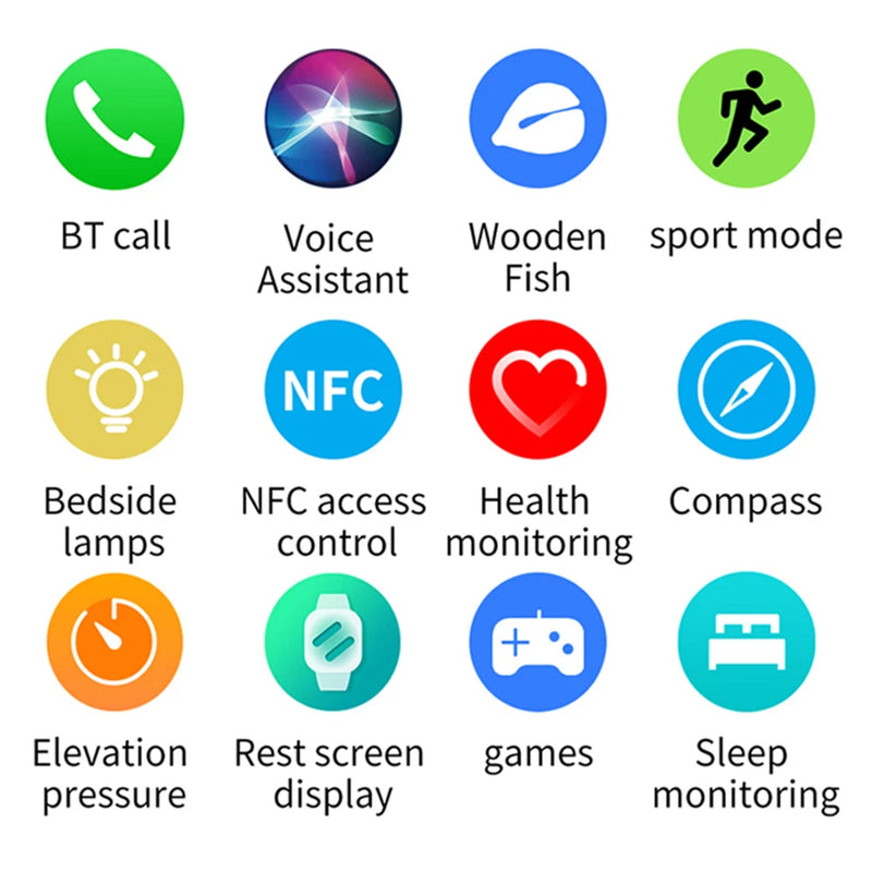 Z78 Ultra Smart Watch para homens e mulheres, NFC, carregamento sem fio, AI Voice Assistant