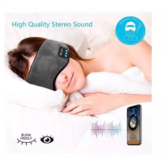 Máscara Tapa Olho Para Dormir Fone de Ouvido Bluetooth